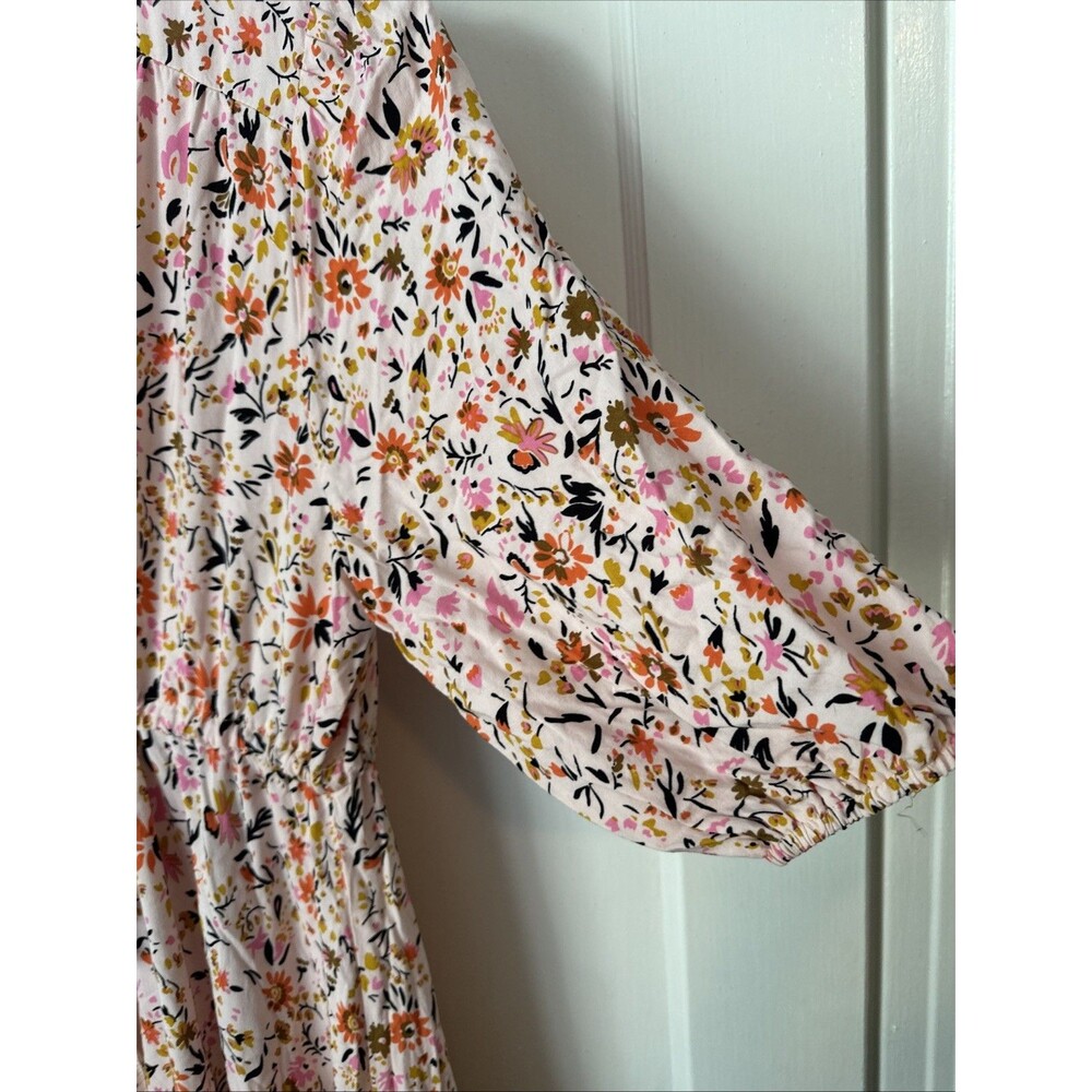 Petal And Pup Dress Floral Maxi Kelda Balloon Sleeve Prairie Women's Large - Picture 9 of 11